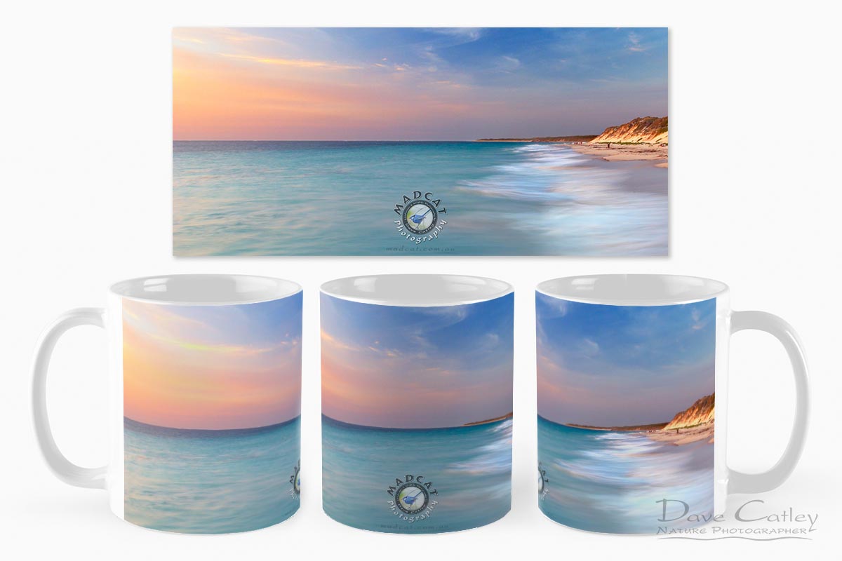 Smooth Waters - Beach Sunset, Quinns Rocks, Perth, Western Australia, Seascape Mug (QRS1.8-V1-MG1)