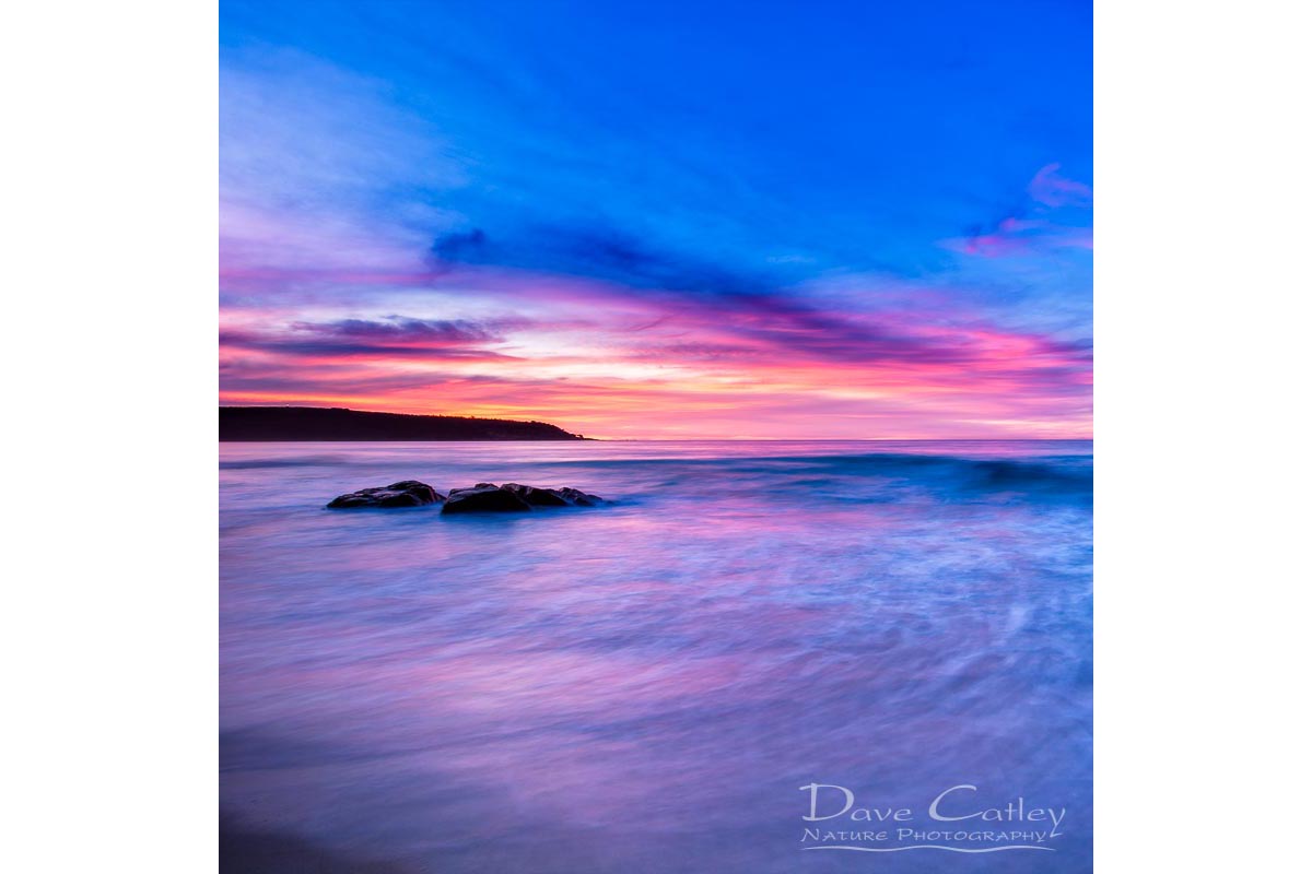 Pinky Blue - Bunker Bay, Geographe Bay, Margaret River, Western Australia, Seascape Cushion Cover (BBS2.1-V1-CC1)