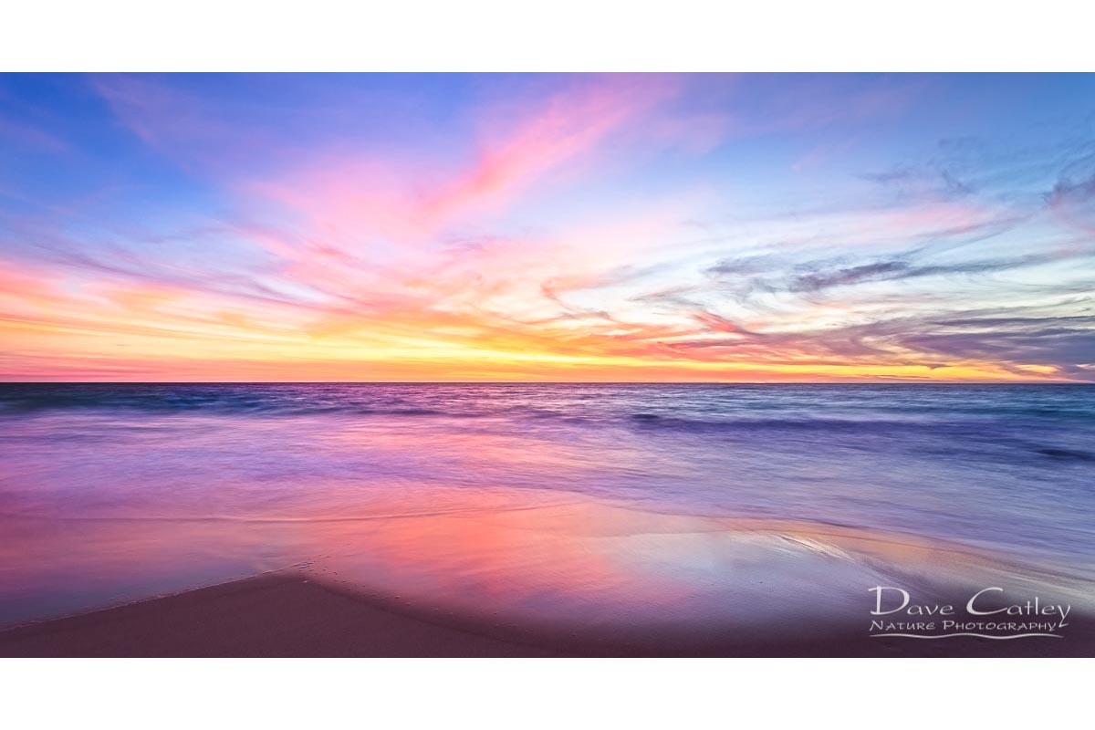Aussie Sunset - Claytons Beach, Mindarie, Perth, Western Australia, Seascape Stubby Holder (MMS2.2-V1-SH1)