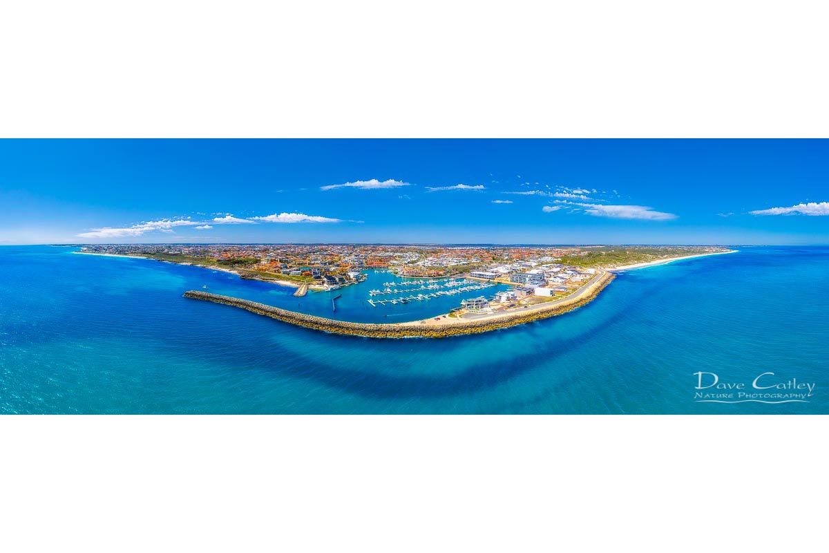 Marina Vista - Coastline Panorama, Mindarie, Perth, Western Australia, Seascape Print (MCD1.2-V1-PH1)
