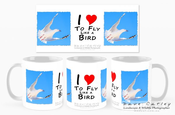 "I love to Fly Like a Bird" Mugs - Wanneroo Markets