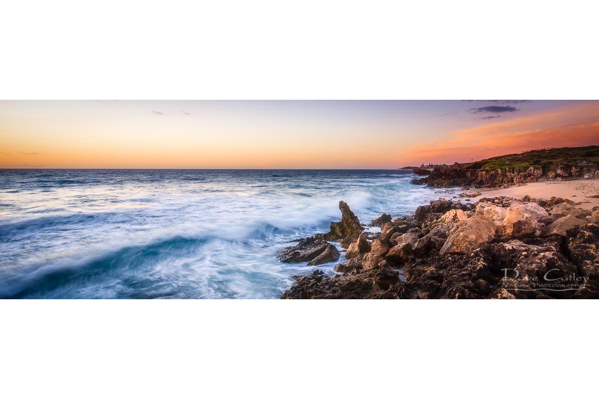 Sunset Waves - Rocky Coastline, Mindarie, Perth, Western Australia, Seascape Mug (MCS1.8-V2-MG1)