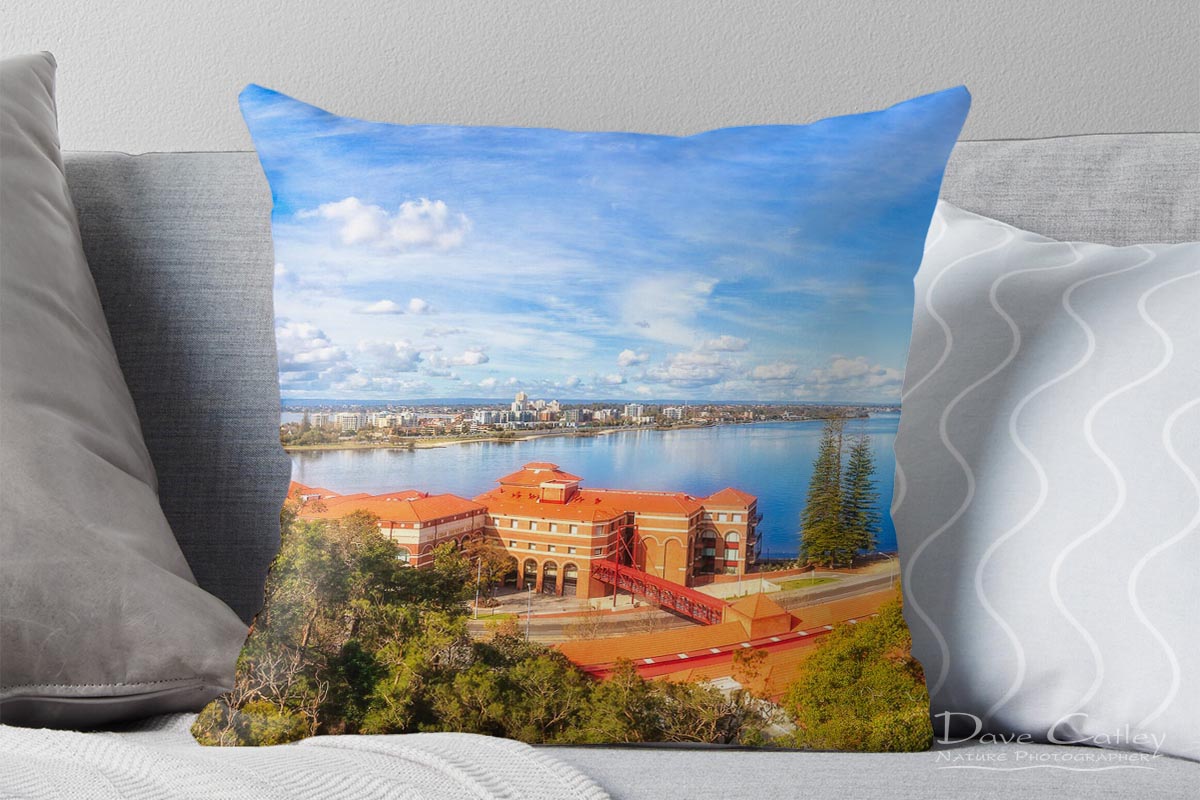 South of the Brewery - Swan Brewery, Kings Park, Perth, Western Australia, Landscape Cushion Cover (KPP1.2-V3-CC1)